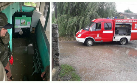 В підвалах до метра води: рятувальники відкачують воду з осель у Жмеринці