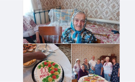 100-й ювілейний День народження святкує поважна ніжинка Євфросинія Григорівна Шкода