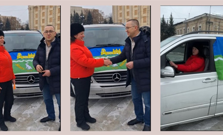 Петропавлівська громада отримала автомобіль від благодійників з Італії