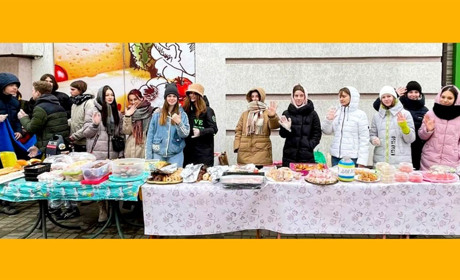 Ржищівські підлітки-волонтери на благодійному ярмарку зібрали на користь ЗСУ понад 18 000 гривень