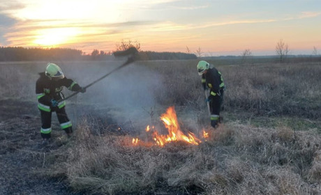 За вихідні на Переяславщині сталося вісім пожеж: горіла суха трава