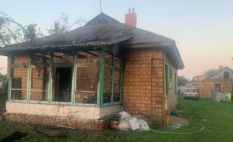 На Переяславщині горів приватний будинок