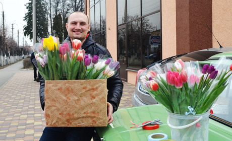 Найдешевші тюльпани у Корюківці продають по 15–18 гривень