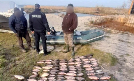 Риба вартістю в понад 170 тис гривень: у Циблях на Переяславщині водна поліція виявила браконьєрів