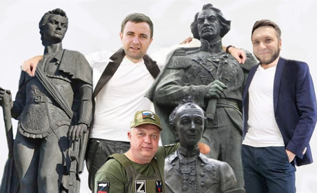 Крайнощі бомжів: від столового посуду до пам’ятників. Або що окупанти вкрали в Херсоні