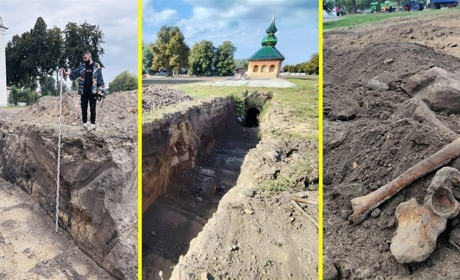 Цінна пломба і зруйновані поховання: археологи обстежили місце, де в Переяславі були вириті кістки