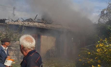 У господарстві на Сарненщині згоріло сім тонн сіна