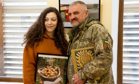 Журналіст, який став на захист країни, презентував у Переяславі фотовиставку «С#ка війна»