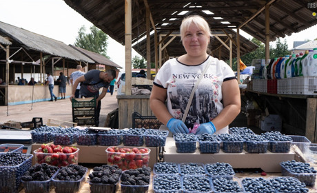 На переяславському базарі малину розібрали, а драгонфрут ніхто не схотів. Ціни знизилися ВІДЕО