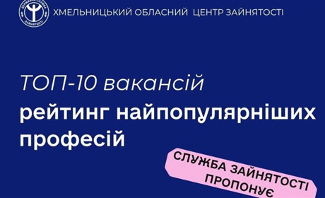 На Хмельниччині відкрито понад 3,3 тисячі вакансій: кого шукають роботодавці