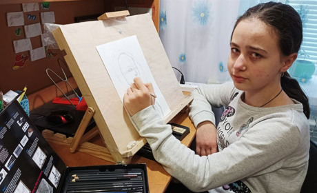 Катруся Макогон - юна барська художниця, в якої талант, наполегливість та розум переплелися в єдинє