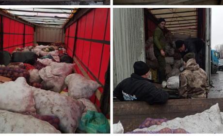 Чотирнадцять сіл Вараського району за три місяці зібрали і відвезли у госпіталі 110 тон продуктів