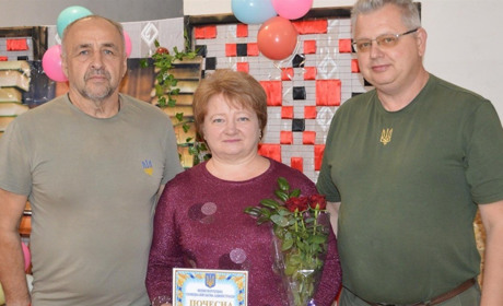 Вітання приймали працівниці бібліотечної мережі Великобурлуцької громади