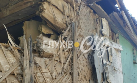 «Ми дивом вціліли»: подружжя з Заруцького на Глухівщині втратило дім через російський обстріл