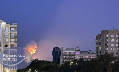 Потужні вибухи на військовій базі РФ у Криму