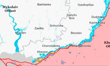 ЗСУ перерізали дорогу Олешки — Нова Каховка