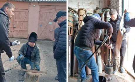Презентація з елементами випробувань: на водоканалі знайомилися зі зразками сучасної спецтехніки