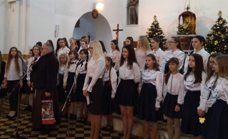 Різдвяне свято у костелі: колядки, вертепи та «Тиха ніч» на скрипках (Фото і відео)