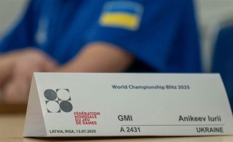 Бронза для України: Юрій Анікєєв серед призерів бліц-чемпіонату світу із шашок-100 у Ризі