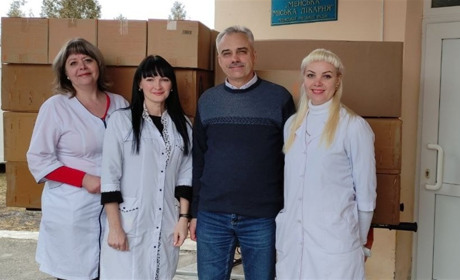Менська лікарня отримала допомогу від благодійної організації «Міжнародний фонд «Без кордонів»