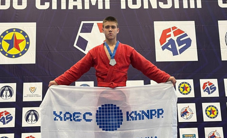 НетішинецьТимур Брус – срібний призер Чемпіонату Європи з самбо