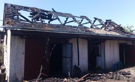 В Кагарлику та в селі Кадомка Кагарлицького району сталися пожежі в приватному секторі