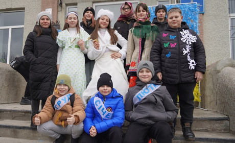 Вистава, палаючий дідух, три відра киселю та 500 млинців. Городоцькі школярі відзначили Стрітення