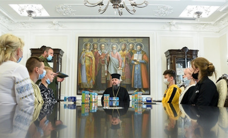 Діти з Комишувахи відвідали Київ та зустрілися з Митрополитом Єпіфанієм