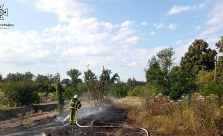 На Черкащині ліквідували 5 пожеж на відкритих територіях