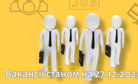 Актуальні вакансії в Южноукраїнську: помічник вихователя, фахівець з інформаційних технологій