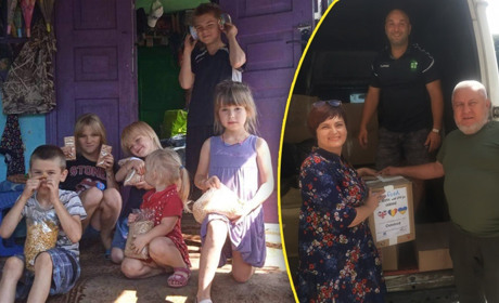 У Переяславі сиротам та родинам у складних життєвих обставинах передали продукти, одяг і взуття