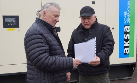 Шосткинській громаді передали два потужних генератори від Французької Республіки (відео)