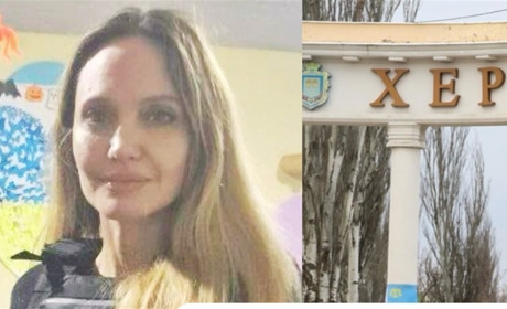 Актриса Анджеліна Джолі відвідала пологовий будинок і дитячу лікарню в Херсоні