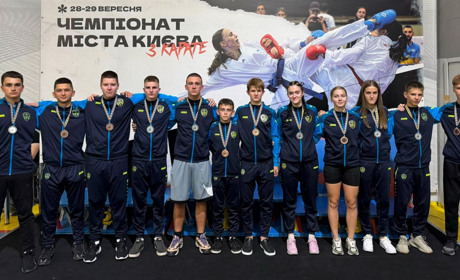 Спортсмени звягельського клубу "СІЧ" здобули численні медалі на чемпіонаті Києва з карате