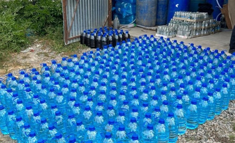 «Пальонка» на мільйон: неподалік Фастова викрили підпільний алкоцех
