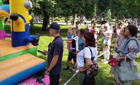На День шахтаря у центральному парку Червонограда працювали безкоштовні атракціони для дітей