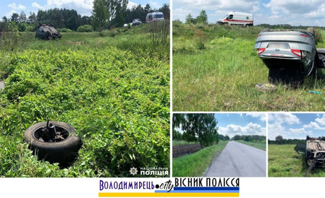 Двоє хлопців з Млинка потрапили в ДТП на трасі між Воронками і Зеленим – в авто відпало колесо