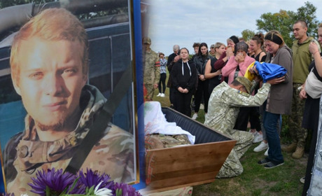 Студениківська громада у жалобі попрощалася із 19-річним захисником Валентином Голубом ФОТО