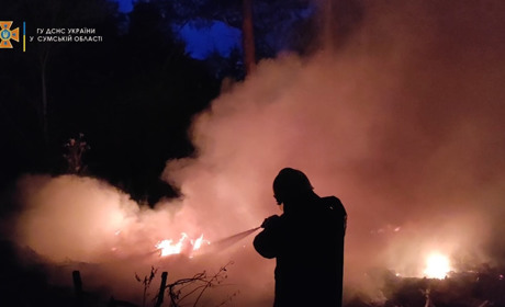 Новини від ДСНС: у Білопіллі горіло близько двох гектарів сухої трави