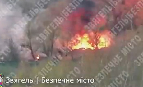 У Звягелі показали відео, де камери зафіксували підпали жителями трави в громаді