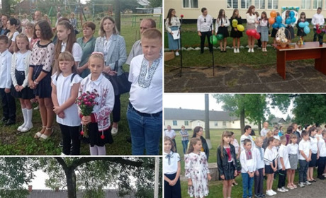 У Рафалівському Петропавлівському ліцеї першого вересня замість квітів зібрали гроші для ЗСУ