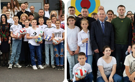 Ліцеї Жмеринської громади отримали новий спортивний інвентар до Дня захисту дітей