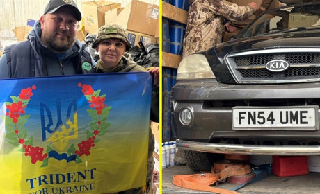 Переяслав отримав першу фуру допомоги з Великої Британії: техніка, медикаменти, речі, їжа