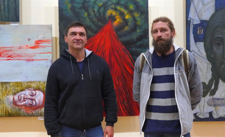 У Переяславі на виставці до Дня міста художники представили картини, написані під час війни: ФОТО