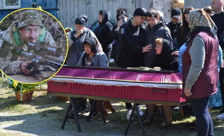 У селі Перемога попрощалися з військовим Ігорем Ляшенком