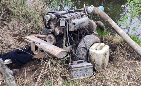 Почули звук мотора: на Сарненщині спіймали незаконних видобувачів бурштину