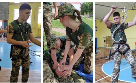 Учні ліцею №3 представили Жмеринку на обласних змаганнях військово-патріотичної гри «Сокіл»