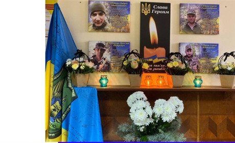 У Любахівському ліцеї відкрили меморіальні дошки Захисникам-односельцям