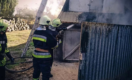 У Переяславі горів деревообробний цех на вулиці Богдана Хмельницького