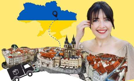 Наші в Празі: рахів’янка Мар’яна Лендел з друзями допомагає Україні